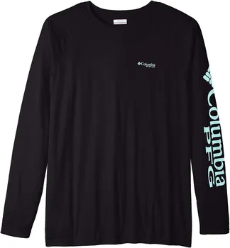 Рубашка Big & Tall Terminal Tackle L/S Columbia, цвет Black/Gulf Stream Logo