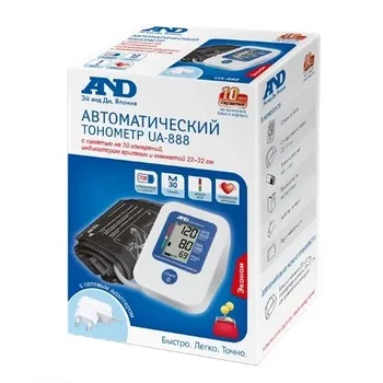 Тонометр автомат Эй Энд Ди UA-888 адапт/станд манж 22х32 см