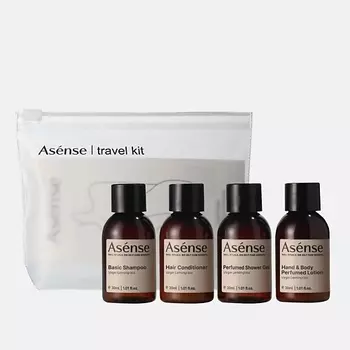 ASENSE Дорожный набор парфюмированной косметики в матовой косметичке Virgin Lemongrass