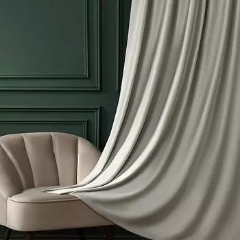 ARYA HOME COLLECTION Портьера с подхватом Astra0 9A Серо-бежевый