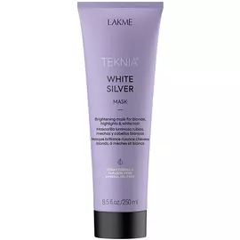 LAKME Маска для нейтрализации желтого оттенка волос тонирующая Teknia White Silver Mask