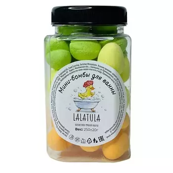 LALATULA Бомбочки для ванн набор минисердец в банках 320.0