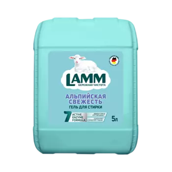 LAMM Гель для стирки "АЛЬПИЙСКАЯ СВЕЖЕСТЬ" для белого белья 5000.0