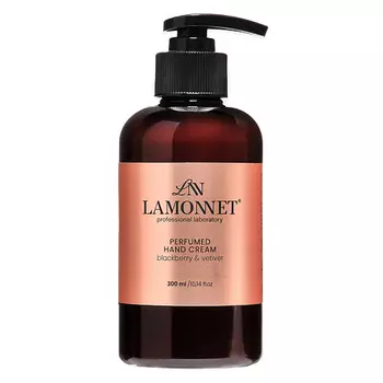 LAMONNET Крем для рук парфюмированный, питательный и увлажняющий Лист смородины и ветивер 300.0