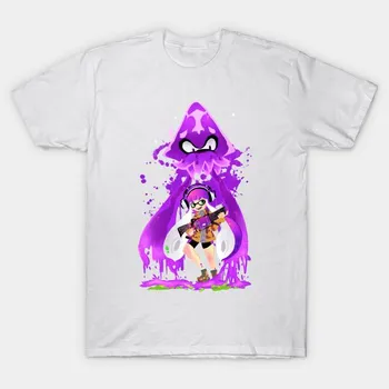 Футболка женская Splatoon Kraken Harajuku Print Kawaii футболка летняя женская футболка с коротким рукавом топ футболка S