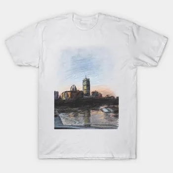 Женская футболка Charles River Esplanade 5 с принтом Харадзюку Каваий Футболка Летняя с коротким рукавом Женская футболка Топ S