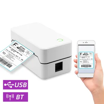 80-мм USB-принтер этикеток с автоматическим резаком, настольная прямая термопечать, проводное соединение AU-2