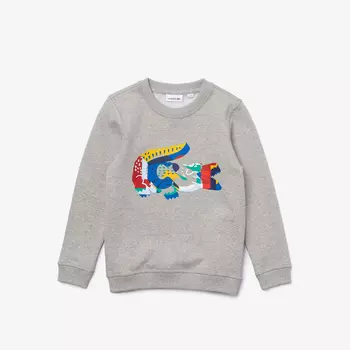 Детский тёплый свитшот Lacoste из флиса