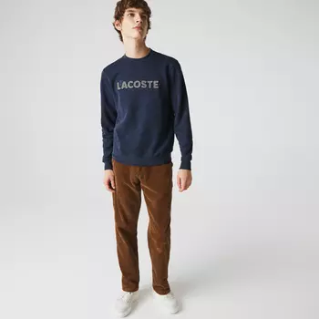 Мужская толстовка Lacoste с флисом и круглым воротом