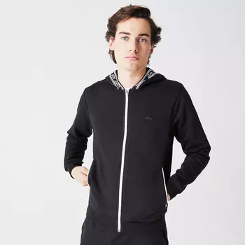 Мужская толстовка Lacoste на молнии с капюшоном