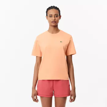 Женская футболка Lacoste Loose Fit из мягкого хлопка