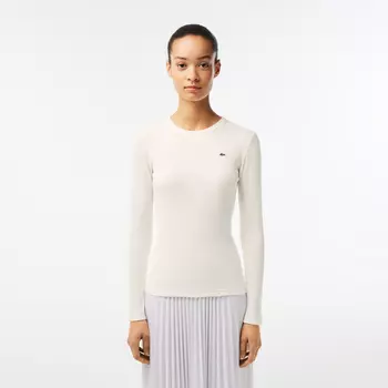 Женская футболка Lacoste Slim Fit с длинными рукавами
