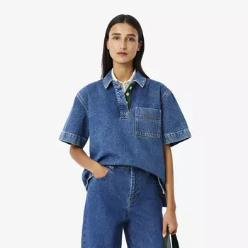 Женская рубашка-поло Lacoste Loose Fit из огранического хлопка