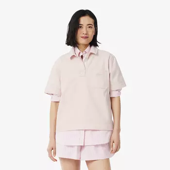Женская рубашка-поло Lacoste Loose Fit из огранического хлопка