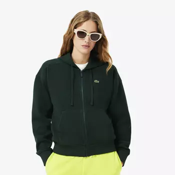Женская толстовка Lacoste с капюшоном на молнии