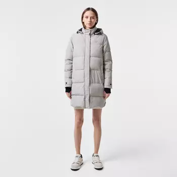 Женская утеплённая куртка Lacoste с капюшоном