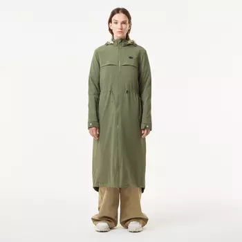 Женская утеплённая куртка-парка Lacoste с эластичным поясом