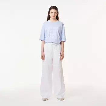 Женские хлопковые брюки Lacoste Loose Fit