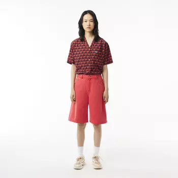 Женские длинные шорты-шорты Lacoste