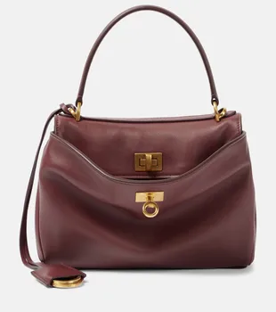 Кожаная мини-сумка Rodeo Balenciaga, Dark Burgundy