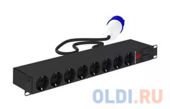 Блок распределения питания C3 Solutions SOC 230.32A2-8S-IEC309 B NT345135 гор.размещ. 8xSchuko 32A IEC 309 2.5м
