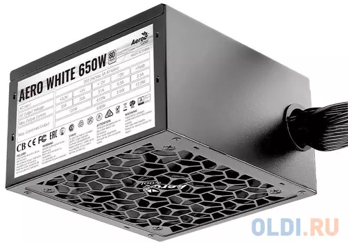 Блок питания Aerocool AERO WHITE 650 650 Вт