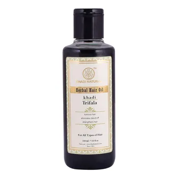 Масло для волос с Трифалой: против перхоти (210 мл), Triphala Herbal Hair Oil, Khadi Natural 16.875
