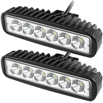 1 шт/2 шт ABS автомобильный рабочий свет 6LED DRL прожектор высокое качество водонепроницаемый авто внедорожный внедорожник грузовик универсальная ночная безопасная фара для вождения 1pc