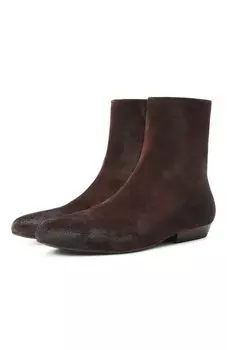Замшевые полусапоги Marsell