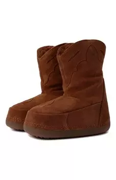 Замшевые полусапоги Cowboy Embroidery INUIKII