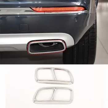 Хвостовая труба из нержавеющей стали, модифицированная накладка для Volvo XC90 S60 V60 2014-украшение выхлопных труб автомобиля For S60 2014-2019F9X
