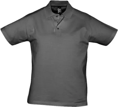 Рубашка поло мужская Prescott men 170 темно-серая, размер XXL