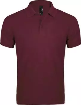Рубашка поло мужская PRIME MEN 200 бордовая, размер XL