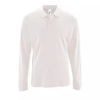Рубашка поло мужская с длинным рукавом PERFECT LSL MEN белая, размер 3XL