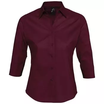 Рубашка женская с рукавом 3/4 Effect 140 бордовая, размер XS