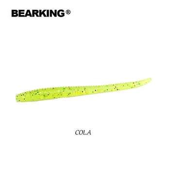 Мягкие приманки Bearking Worm, 8 см, 1,12 г, 20 шт./пакет, искусственный силиконовый окунь, щука, гольян, приманка для плавания, отсадка, пластиковые приманки