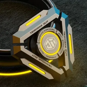 Технология Умный спиннер Fidget Spinner Металлический сплав Гироскоп Светящаяся ручная игрушка для снятия стресса Мальчик Взрослые Подарки на день рождения STELLAR NUCLEUS зелёный