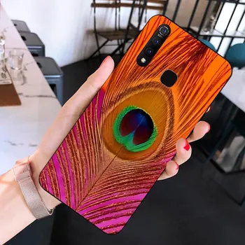 Чехол для телефона с павлиньим пером для Huawei Y9 6 7 5 Prime Enjoy 7s 7 8 plus 7a 9e 9plus 8E Lite Psmart Shell Huawei Y8p