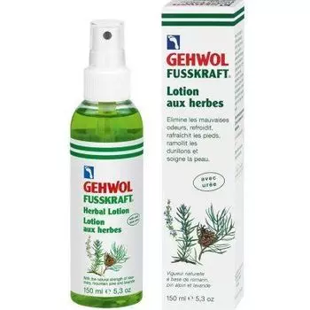 Gehwol, Fusskraft Herbal Lotion, Травяной лосьон, 150 мл