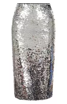 Юбка с отделкой пайетками MVST
