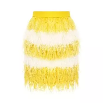 Юбка с перьями MSGM