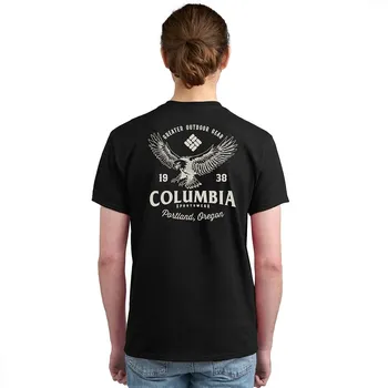 Мужская футболка с короткими рукавами и рисунком Columbia PFG, цвет Columbia Black
