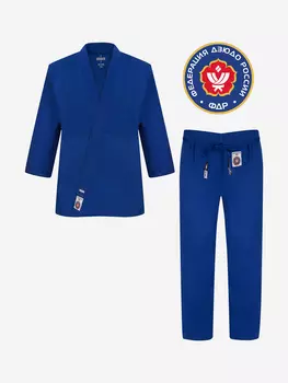 Кимоно для дзюдо Clinch Judo Silver FDR синее, Синий