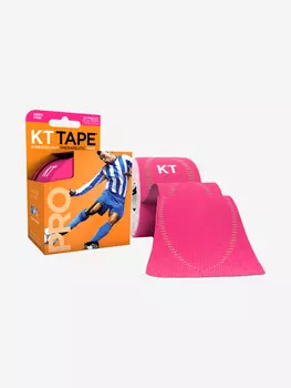 Кинезио тейп KT Tape PRO для тела спортивный, водостойкий, 25,4 х 5 см, 20 шт, розовый, Розовый