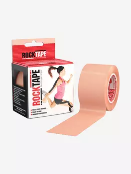 Кинезио-тейп Rocktape 5 см х 5 м, бежевый, Бежевый, размер Без размера