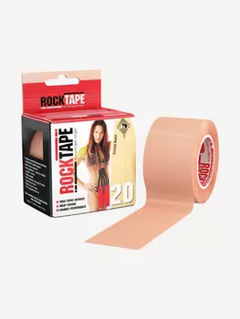 Кинезио-тейп Rocktape 5 см х 5 м, бежевый, Бежевый, размер Без размера