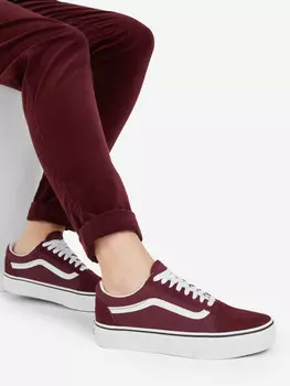 Кеды женские Vans Old Skool Platform, Красный