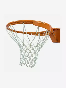 Кольцо баскетбольное амортизационное с сеткой FIBA Approved, Оранжевый