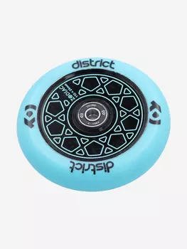 Колесо District Zodiac 110 мм с подшипниками ABEC-9 для трюковых самокатов, Голубой