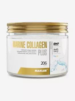 Коллаген порошок Maxler Marine Collagen Plus Гидролизованный морской коллаген/Гиалуроновая кислота/Витамин С 206 гр,